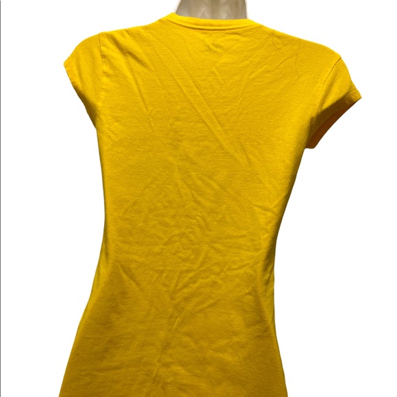 FLEUR- DE-LIS YELLOW EMBELLISHED TEE by LOVE to LOVE. SIZE MEDIUM - Picture 14 of 14